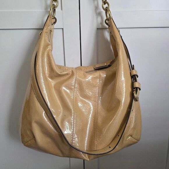 Y2K Coach Kristen patent leather hobo bag - Picture 3 of 7